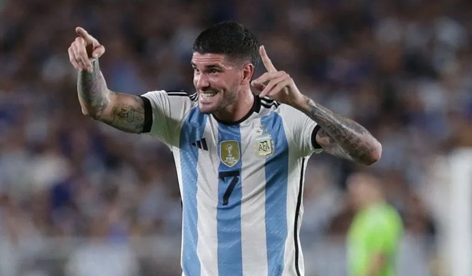 De Paul de festejo en la Selección Argentina (Foto: Getty Images)