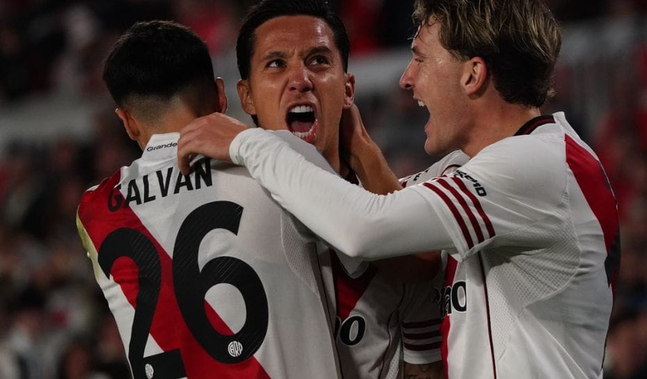 Driussi convirtió en el Monumental (Foto: Emmanuel Fernández)