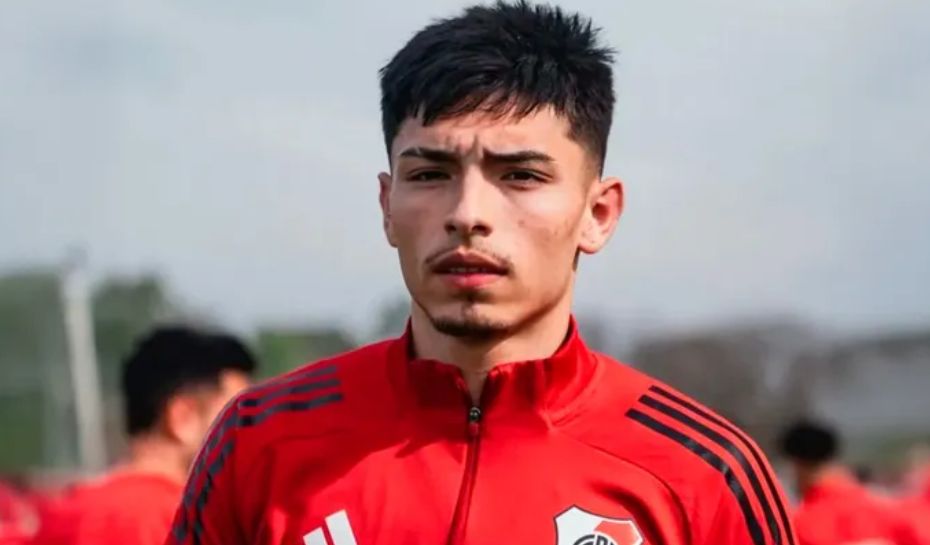 Ruberto en la práctica de River