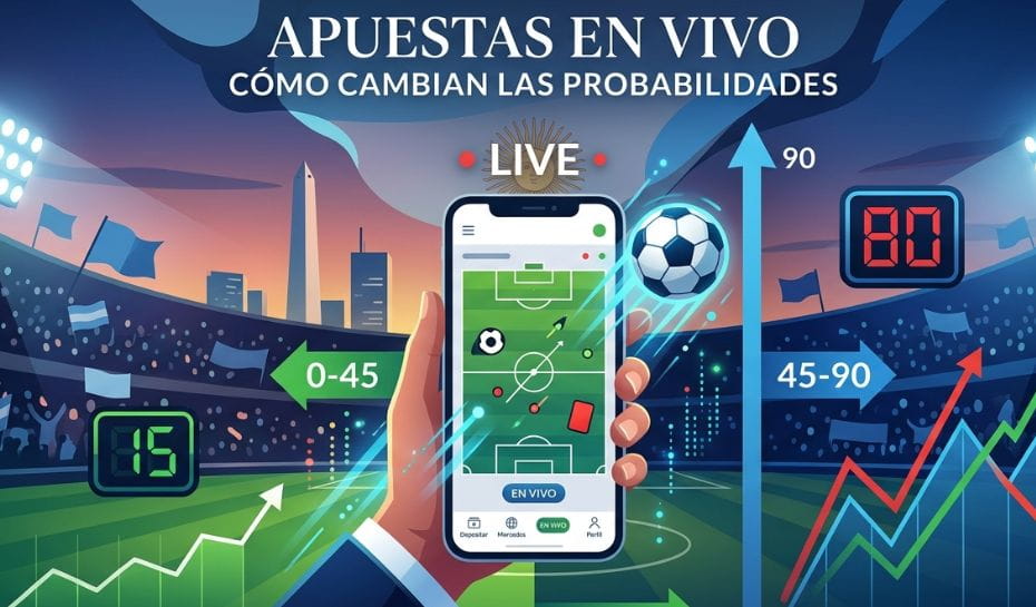 Apuestas en Vivo: Cómo Cambian las Cuotas en los 90 Minutos