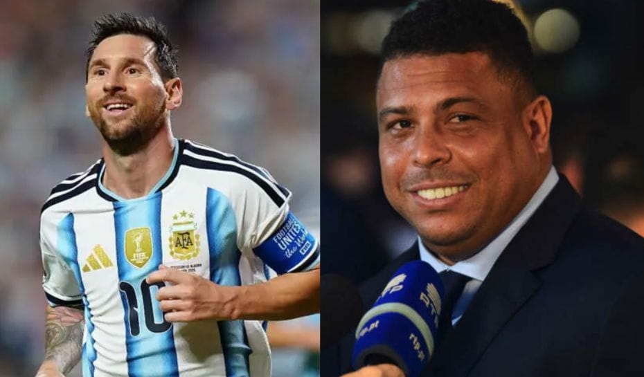 Lionel Messi y Nazario Ronaldo (Fotos: Getty Images y AFP)