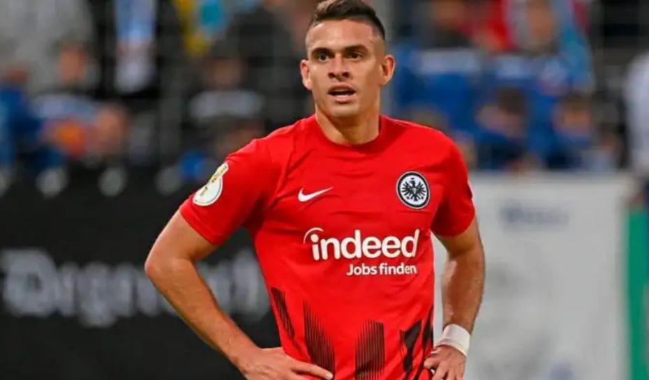 Santiago Borré en Frankfurt (Foto: Twitter)