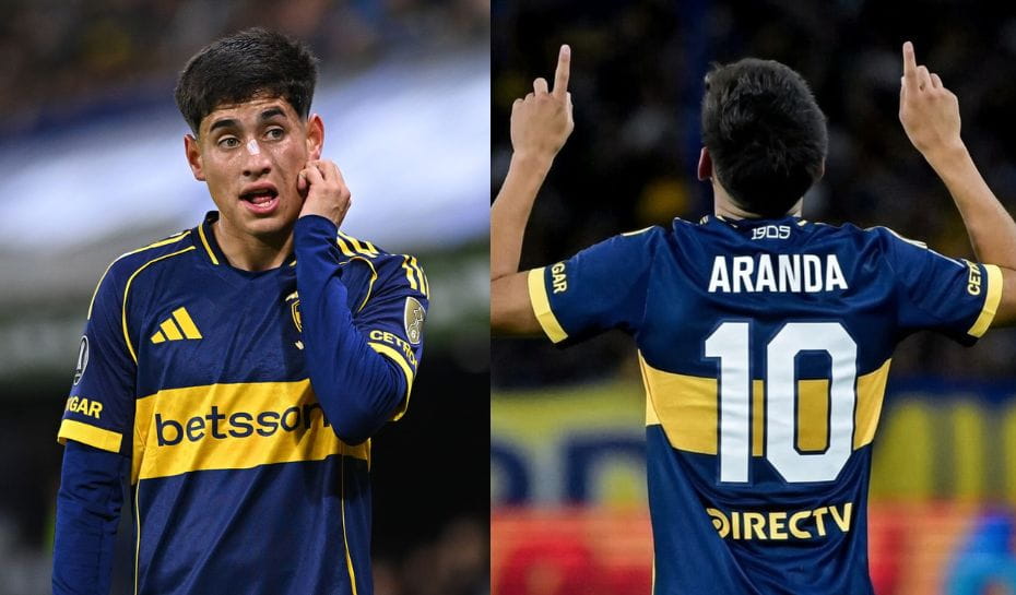 Tomás Arandá usará la camiseta número 10 en Boca (Fotos: @bocastsiemprebostero y Rodrigo Valle/Getty Images)