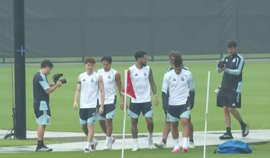 Entrenamiento de la selección Argentina en la previa de la final del Mundial 2026 (Foto: TyC Sports)