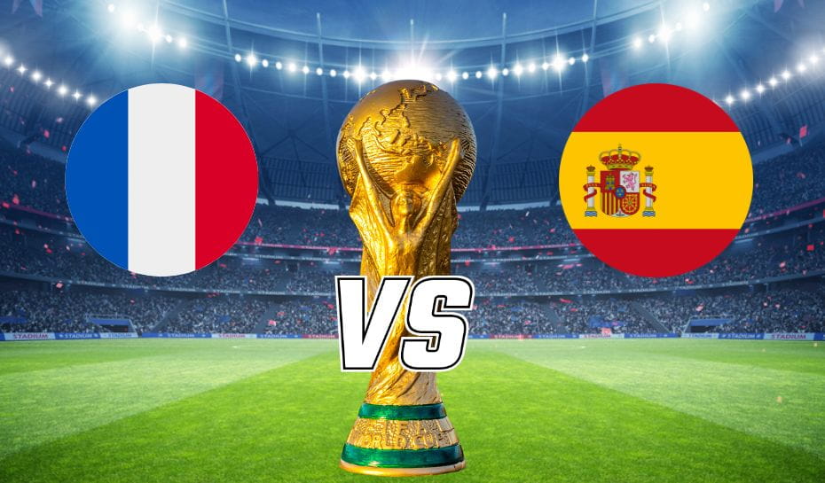 Francia vs. España por la Copa del Mundo