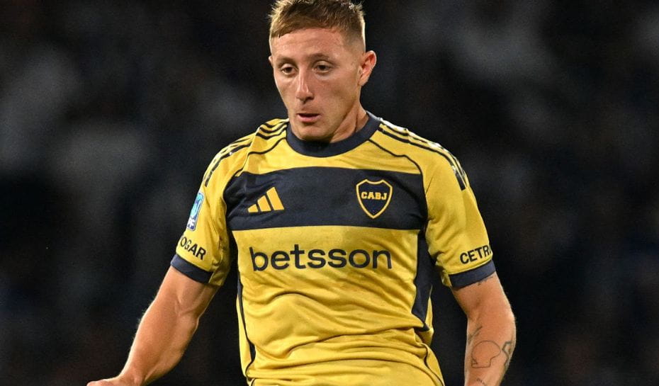 Juan Barinaga jugando para Boca (Foto: Hernan Cortez/Getty Images)