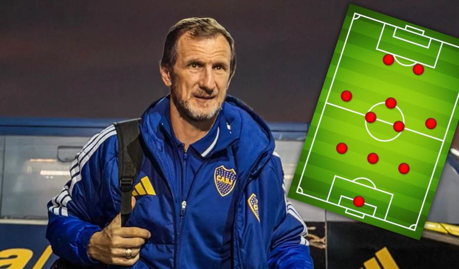 La formación de Arruabarrena con Boca (Foto: Proenter)