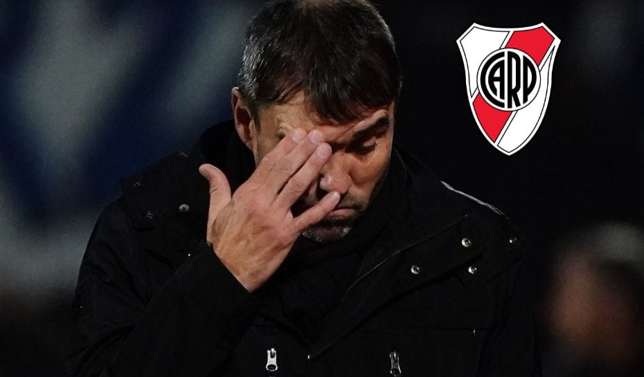 El mal momento de Coudet en River (Foto: Getty)