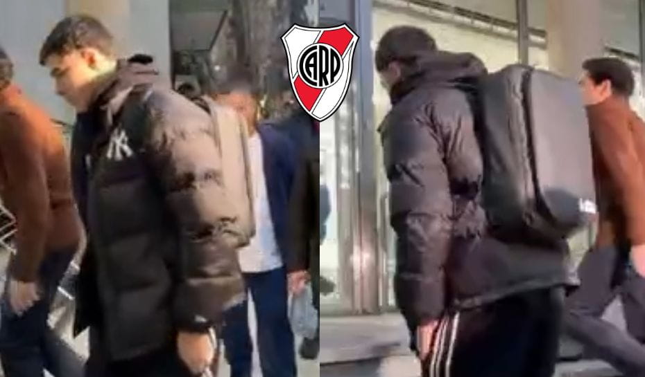 Tobías Andrada llega a River y se hace la revisión médica (Foto: TyC Sports)