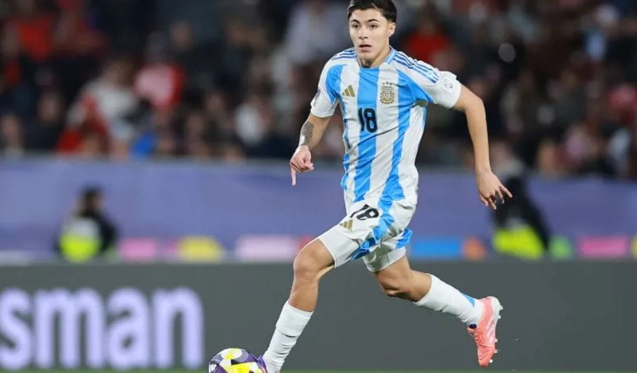Tobías Andrada en la Selección Sub 20 (Foto: Hector Vivas - FIFA/FIFA via Getty Images)