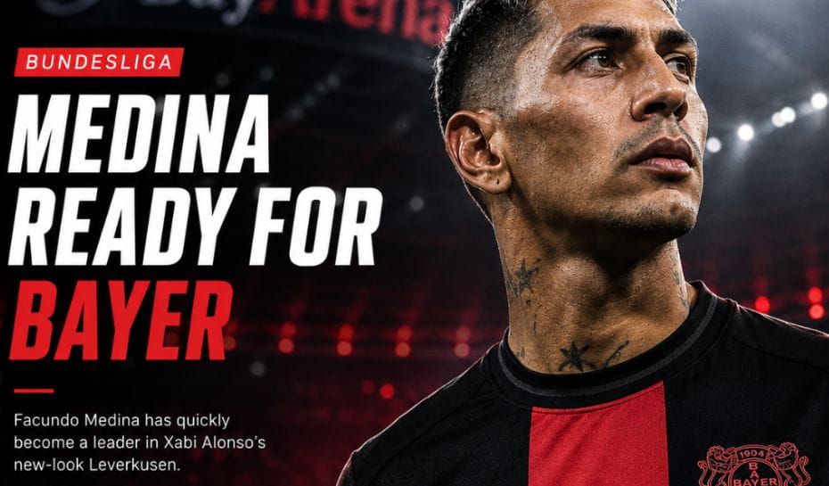 Facundo Medina firmó con el Bayer Leverkusen hasta 2031