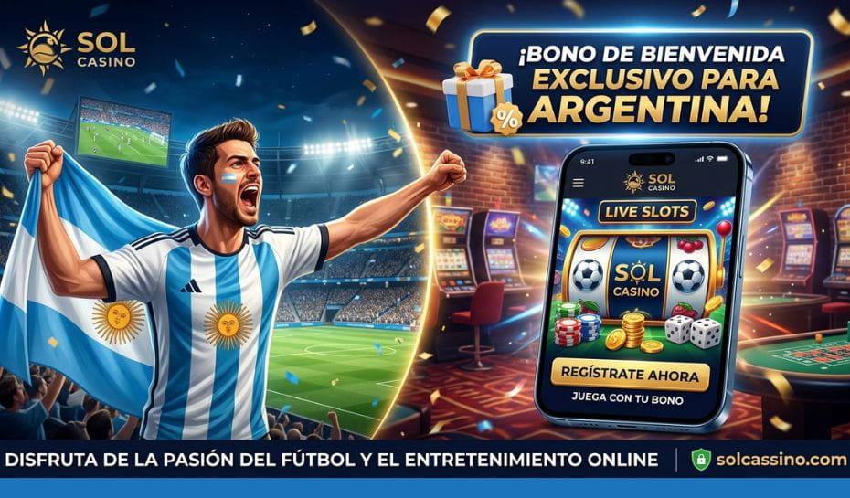 Fútbol argentino y entretenimiento digital con Sol Casino