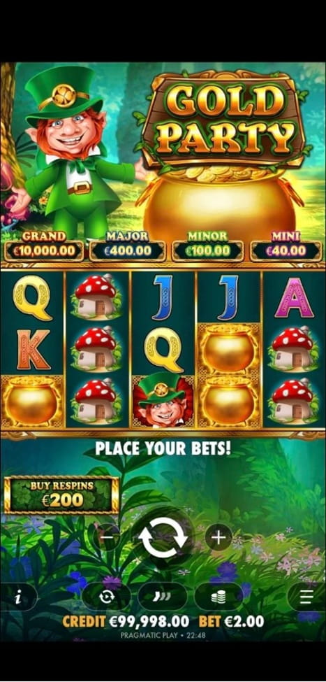Jugando al Gold Party