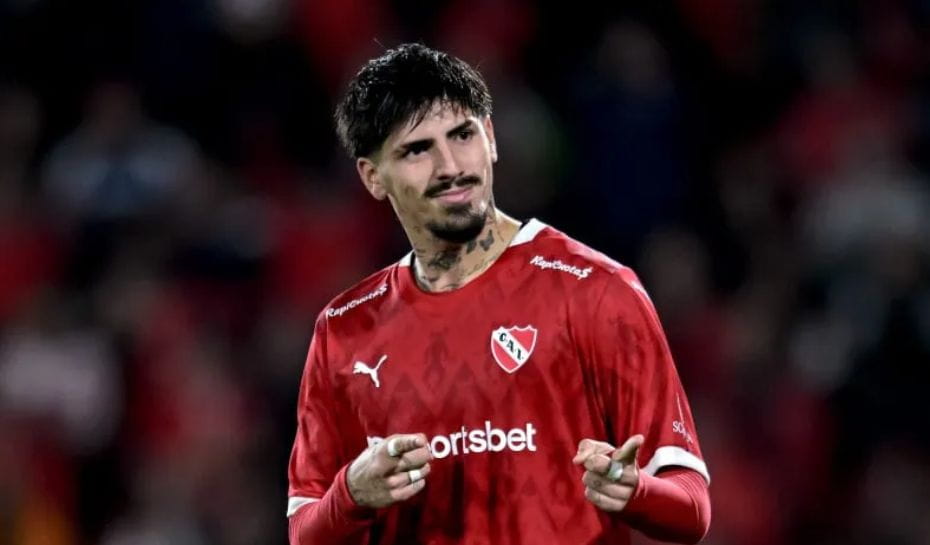 Kevin Lomónaco jugando para Independiente (Foto: Marcelo Endelli/Getty Images)