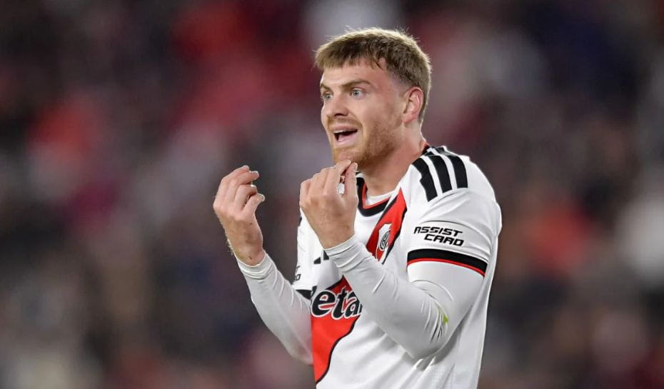 Lucas Beltrán jugando en River (Foto: Getty Images)