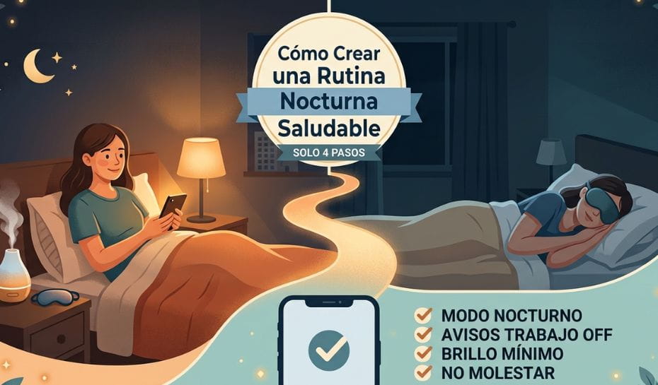 Cómo crear una rutina nocturna saludable