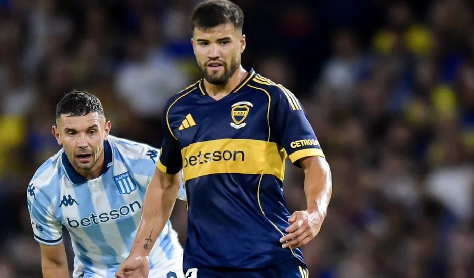 Weigandt jugando con boca frente a Racing (Foto: Getty Images)