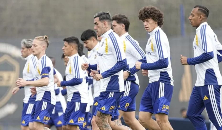 Boca entrenando en Ezeiza (Foto: Prensa Boca))