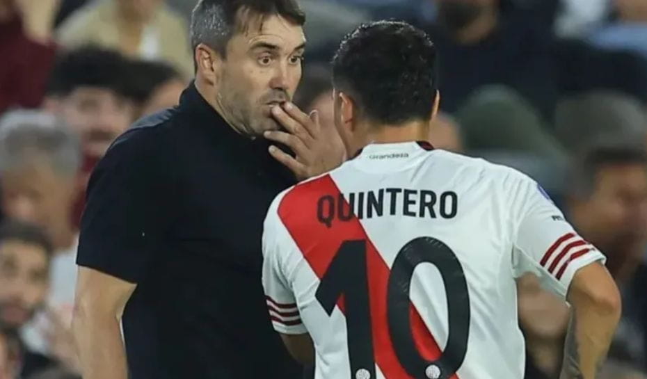 Coudet y Quintero en River (Foto: Imago)