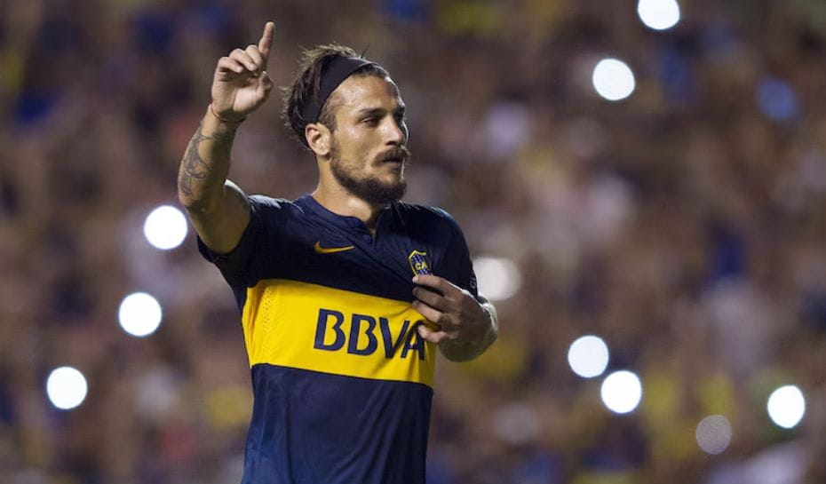 Daniel Osvaldo jugando para Boca (Foto: NA 162)