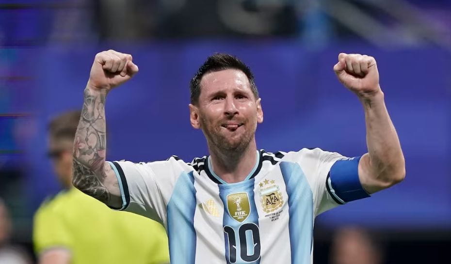 La emoción de Messi con la Selección (Foto: Aníbal Greco / Enviado Especial - LA NACION)