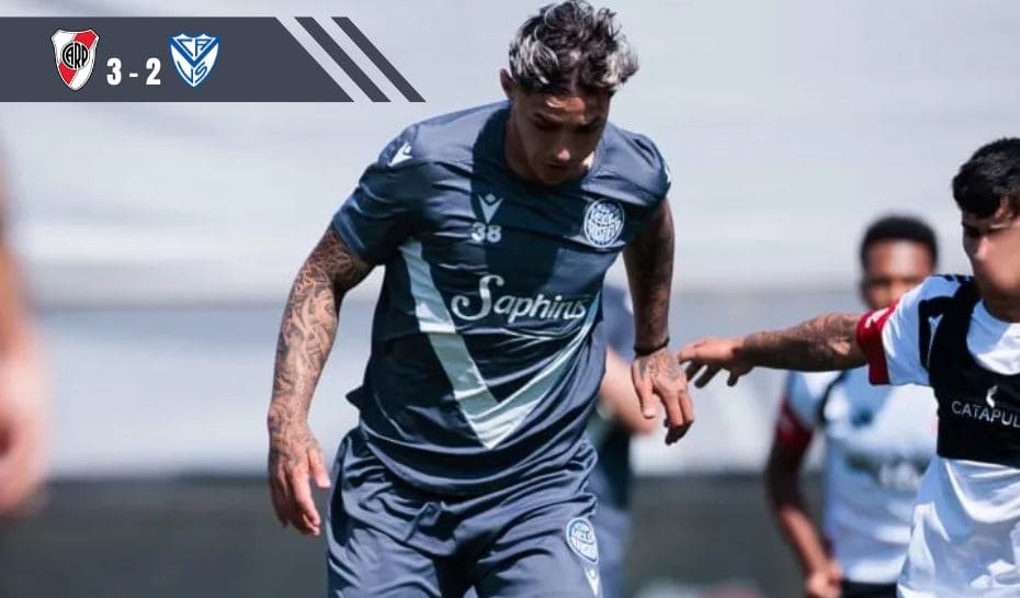River le ganó a Vélez en un amistoso en Ezeiza (Foto: TyC Sports)