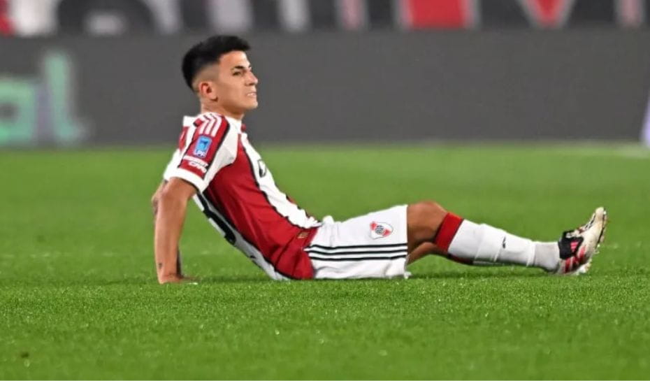 Thiago Almada lesionado en River (Foto: @Rodrigo Valle/Getty Images)