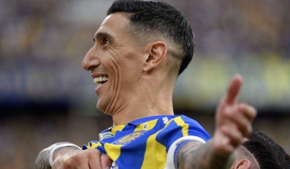 Felicidad de Di María en Rosario Central (Foto: FotoBaires)