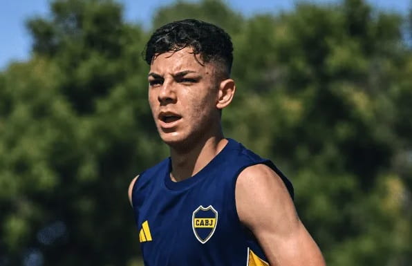 El juvenil de Boca, Franco Pérez (Foto: TyC Sports)