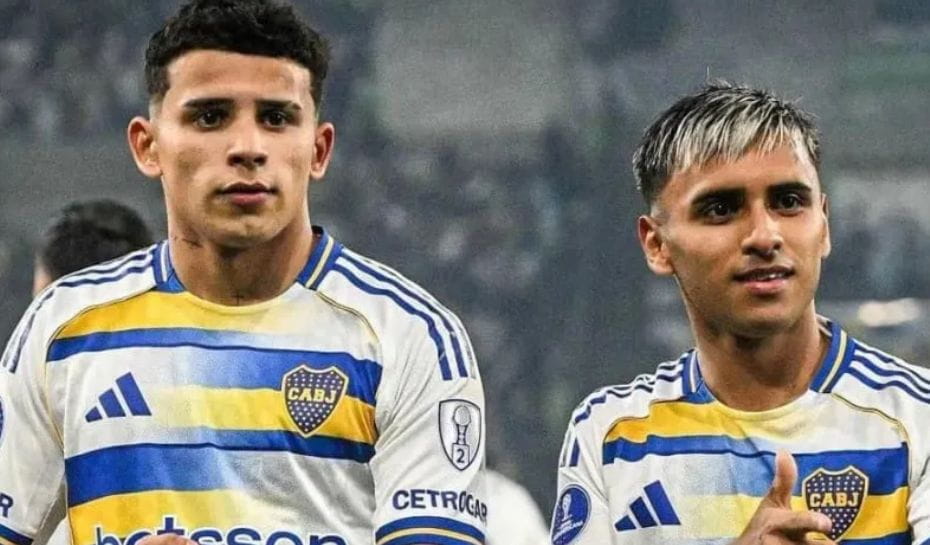 Leonel Flores y Milton Delgado en Boca (Foto: TyC Sports)