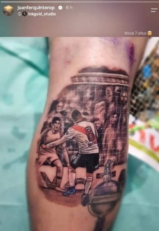 La publicación de Juanfer Quintero recordando la final de la Libertadores