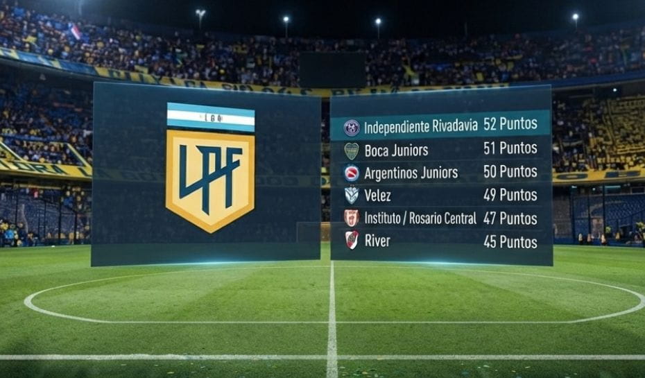 Tabla anual y cruces de los playoffs del torneo clausura 202